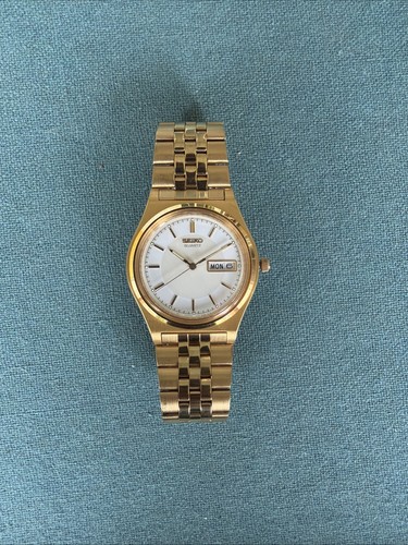 Vintage seiko v743 gold tone - v743,