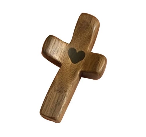 Mini wooden pocket prayer - wooden,