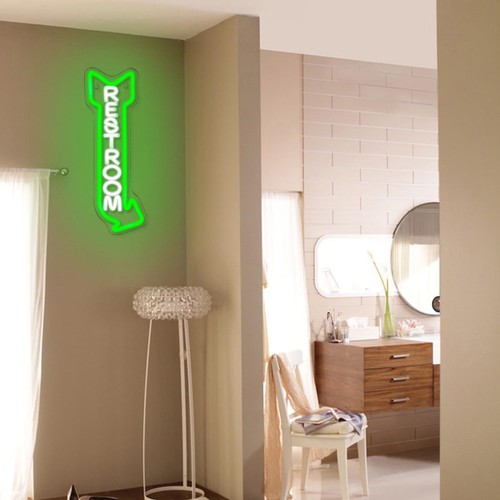 Restroom neon sign for wall - neon,