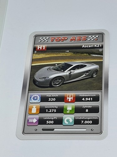 Ascari kz1 single - ascari, card