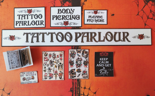 Tattoo parlour set shop - parlour,