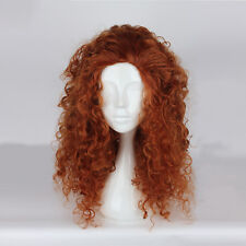 Brave Princess Merida Disney Cosplay Wig Wig Brown Curly Curly Perruque