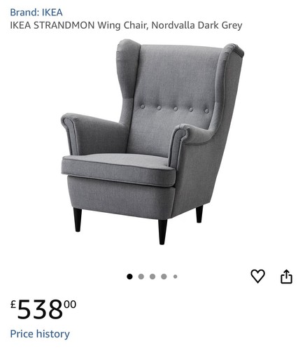 Ikea strandmon wing chair - ikea,