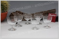 Set of 6 Baccarat Crystal Wine