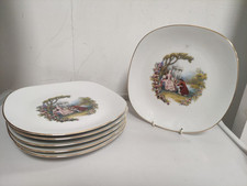LIMOGES France LA REINE Plate 23x23cm USED