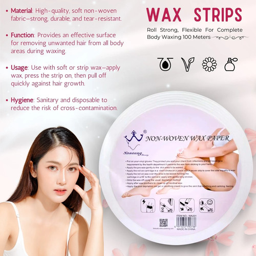Paper wax strips non - wax,