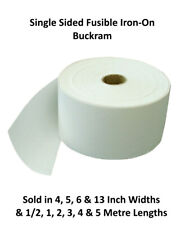 Buckram Single Sided Fusible Iron-On Fabric Stabiliser - Sold By Vary Length