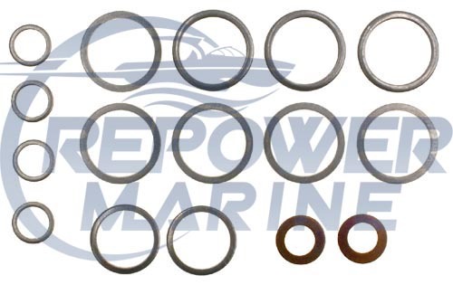 Fuel pipe washer - kit, for