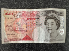 Very Old Fifty £50 Pound Note