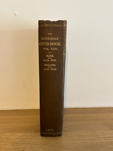 Clydesdale stud book vol - vol, 44