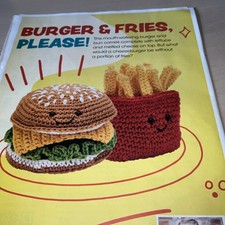 Keyring, Burger & Fries Food