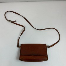 I Ponti Firenze Vintage Leather Shoulder Bag Brown Crossbody Handbag 