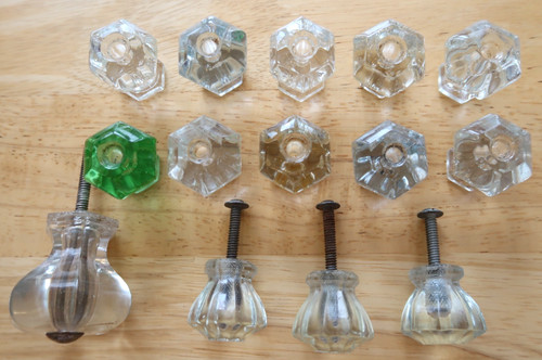 Vintage lot glass door - lot, 14