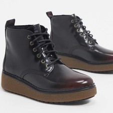 Timberland Bluebell Lane Lace Up Boots In Dark Red UK5