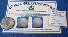 SHIPWRECK treasure 1697 HALF CROWN English coin HMS ASSOCIATION wreck SILVER sea