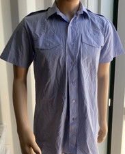 RAF Blue Short Sleeve Shirt Royal Air Force British Army Surplus Cadets