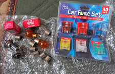 SCOOTER MOPED MOTORCYCLE BULBS & FUSES JOB LOT (MORE ADDED SEE PICS)