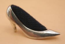A Very Sweet Novelty Solid Silver 925 Miniature Stiletto Shoe Pin Cushion
