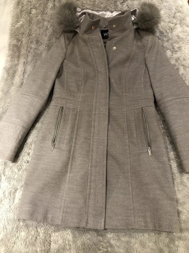 Grey wallis coat with - with, hood