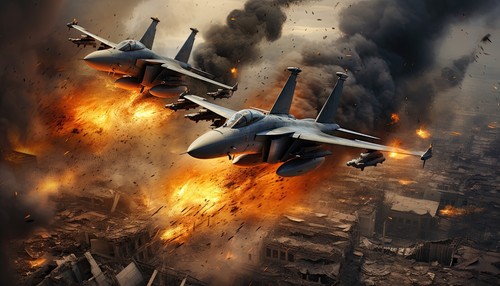 Military jet aircraft - jet, fighter