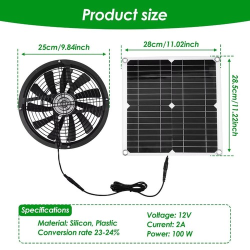 Solar exhaust fan panel - solar, sets