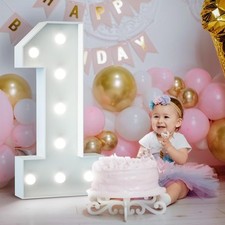 3FT Light Up Numbers Birthday