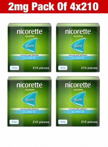 Nicorette gum 2mg icy white - gum,