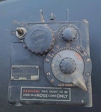 COOL & RARE TYPE K-11 WWII BOMBER NOSE GUNSIGHT Incomplete. 