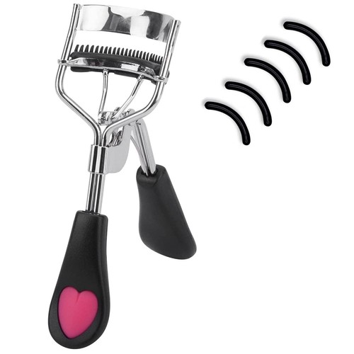 Stainless steel eyelash curler - steel,