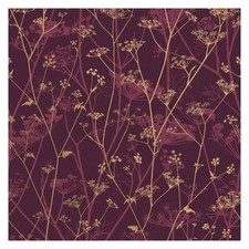 Clarissa Hulse Wild Chervil Wallpaper | Damson and Gold
