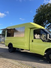 Food Truck Catering Van Fish And Chips Fryer , One Year Mot Ford Transit