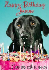 Personalised Labrador Card