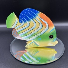 Colorful Tropical Fish Figurine – Vibrant Ocean Decor, Fish Sculpture