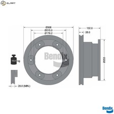 2x BRAKE DISC BDS1379 FOR