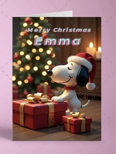 Personalised Santa Snoopy