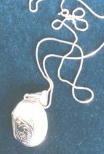 Sterling Silver Locket and 18" Chain Boxed