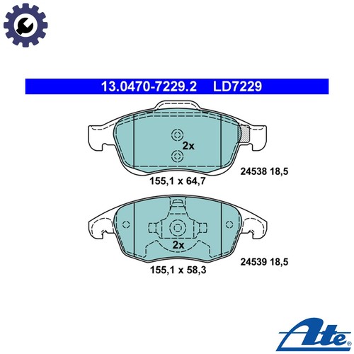 Brake pad set disc - pad,