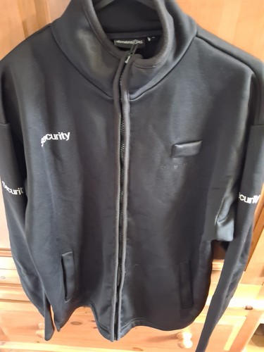 Black security fleece jacket - black,