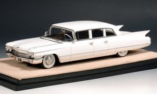CADILLAC Fleetwood 75 Limousine - 1960 - white - STAMP 1:43