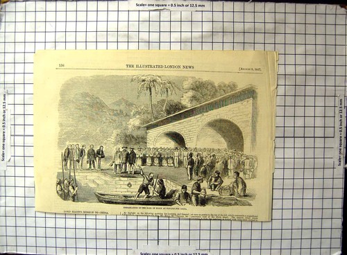 Antique old print - antique, embarkation