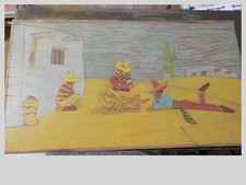 Mexican Folk Art Wood Carving