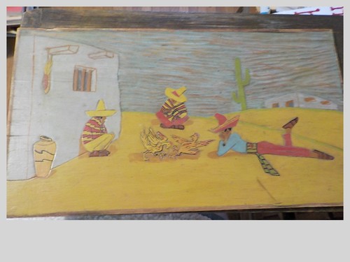 Mexican folk art wood carving - mexican,