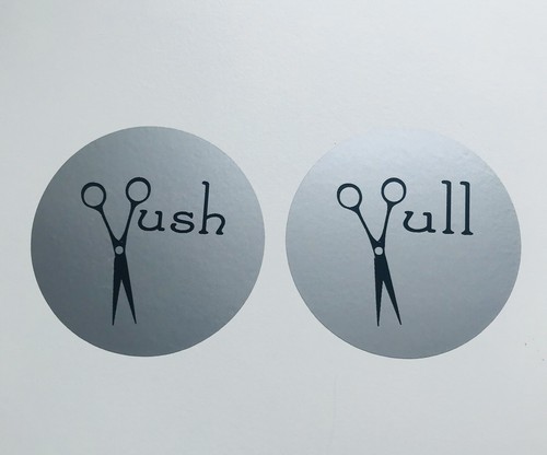 Push and pull sticker - pull, hair