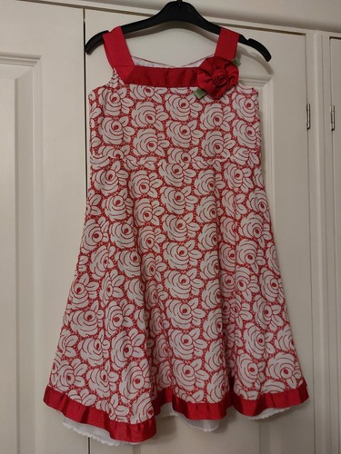 Beautiful red dress cotton age - dress,