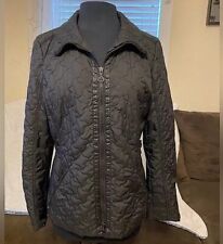 Quilted Puffer Down Jacket Gerry Weber Black Lightweight Women’s Size 8