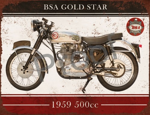 Bsa goldstar s22 sign 8 - bsa, x