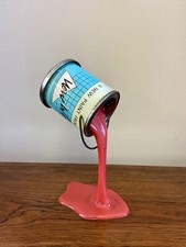 Vintage 1980s Pop Art Faux Red Paint Tin American Paint Factory N.Y. New Wave