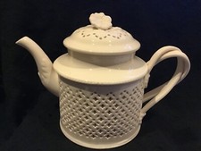 Hartley Greens & Co Leeds Pottery Creamware 1980s. Teapot.