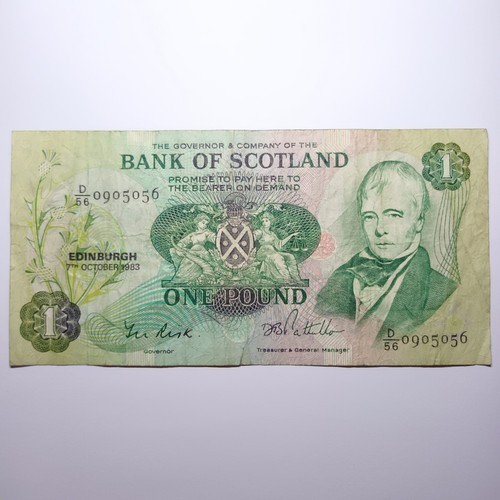 Bank scotland one pound - bank, £1