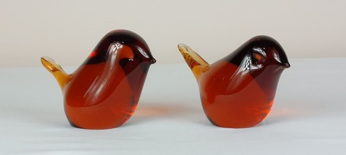 Pair vintage wedgwood amber - pair,
